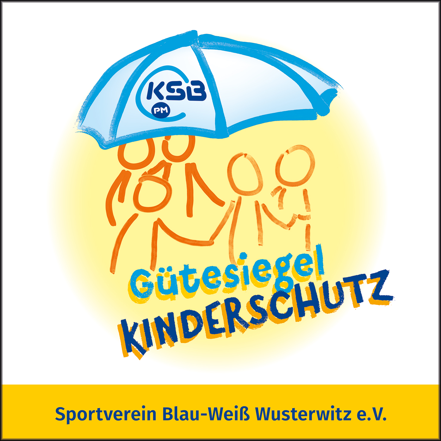 Kinderschutzsiegel des SV Blau Weiß Wusterwitz